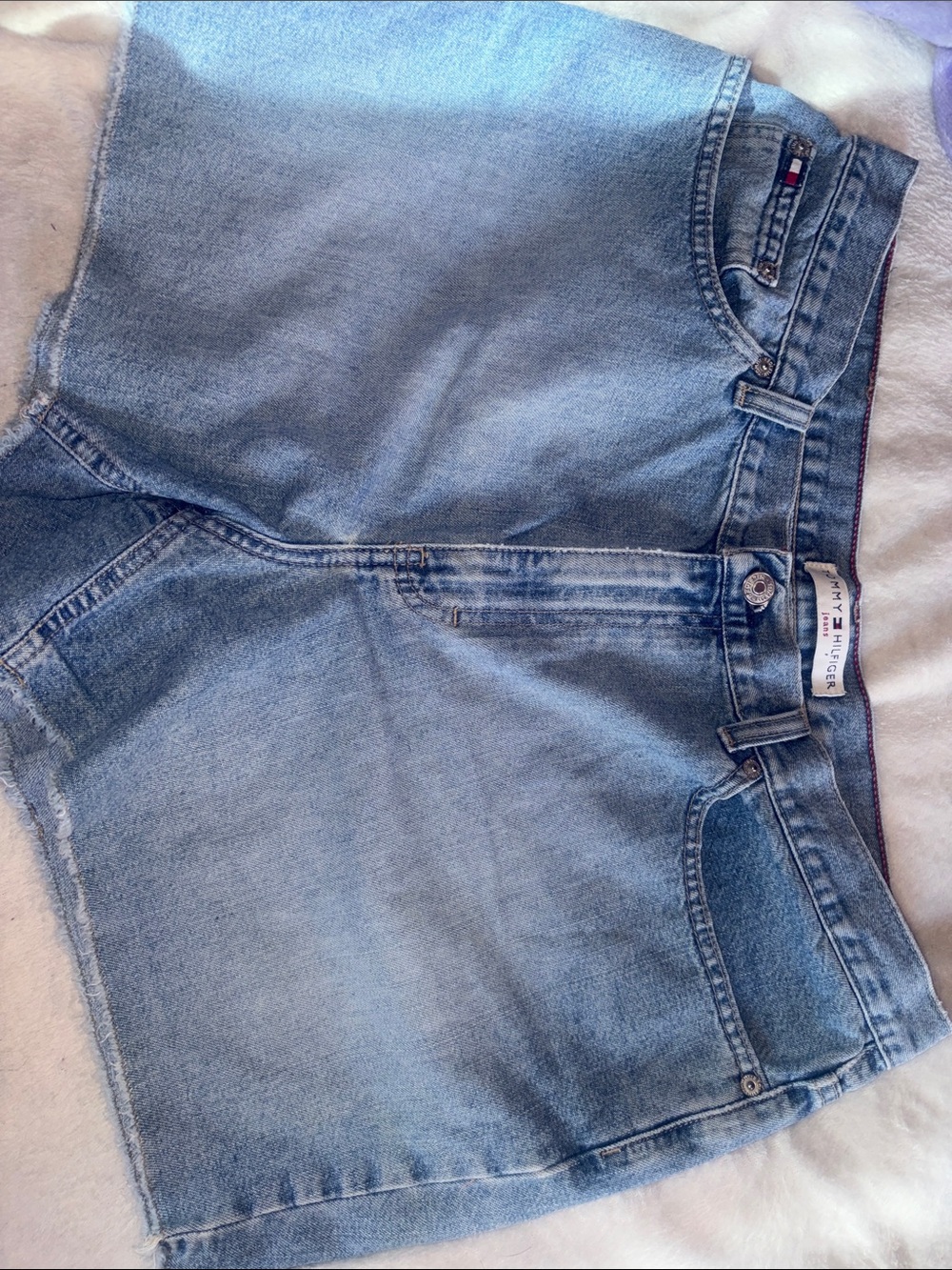 Tommy Hilfiger Light Wash Denim Cutoff Shorts